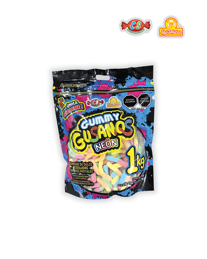 GGU010_1-1.png GUMMY GUSANOS NEON - Imagen 1