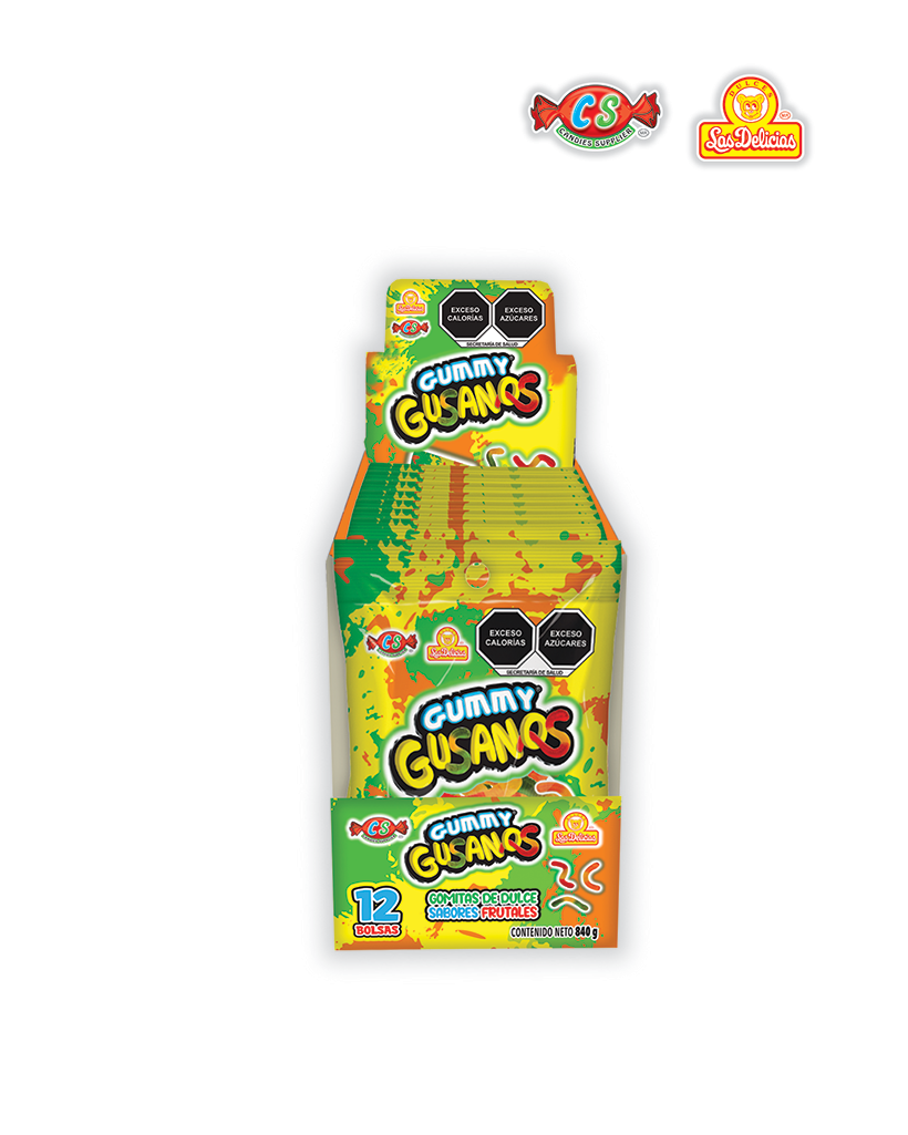 GGU030_1-1.png GUMMY GUSANOS 70G - Imagen 1